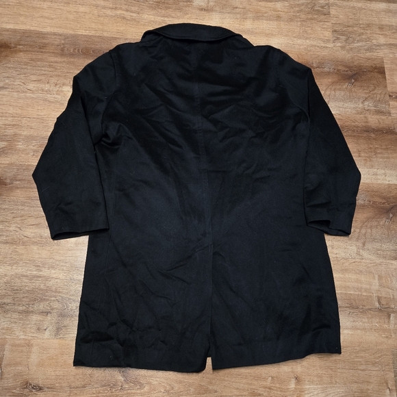 Mens Jacob Siegel  40R Loro Piana 100% Wool Black Coat - Picture 11 of 11